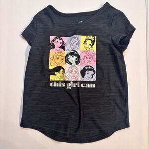 Disney Jumping Beans Active Girls Princess Graphic T Shirt Top Size‎ 3T Princess